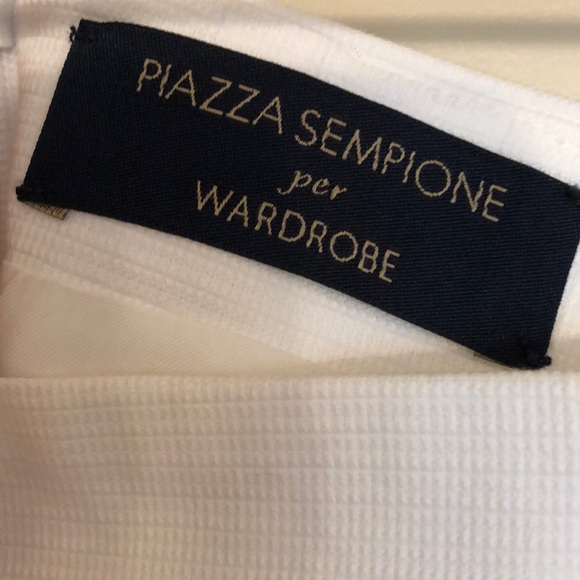 Piazza Sempione white knee-length skirt - Picture 3 of 4